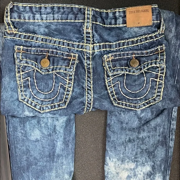 Boys True Religion Dark Blue Relaxed Jeans - Picture 3 of 3